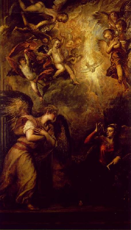 TIZIANO Vecellio Annunciation srt oil painting image